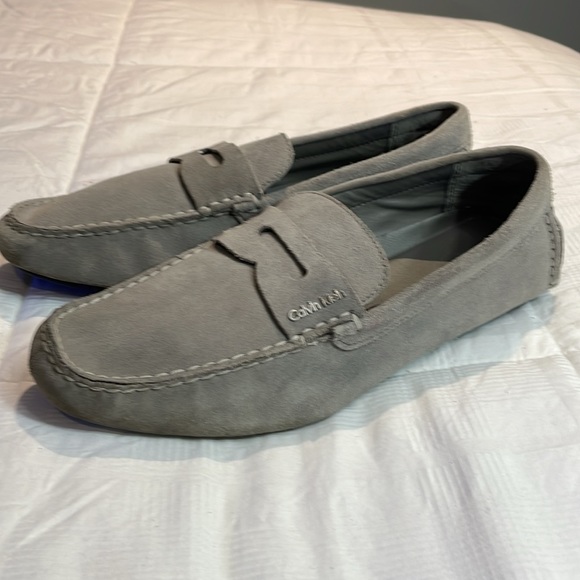 Calvin Klein Men’s Martyn Suede Loafer Grey Size 10.5M - Picture 3 of 7